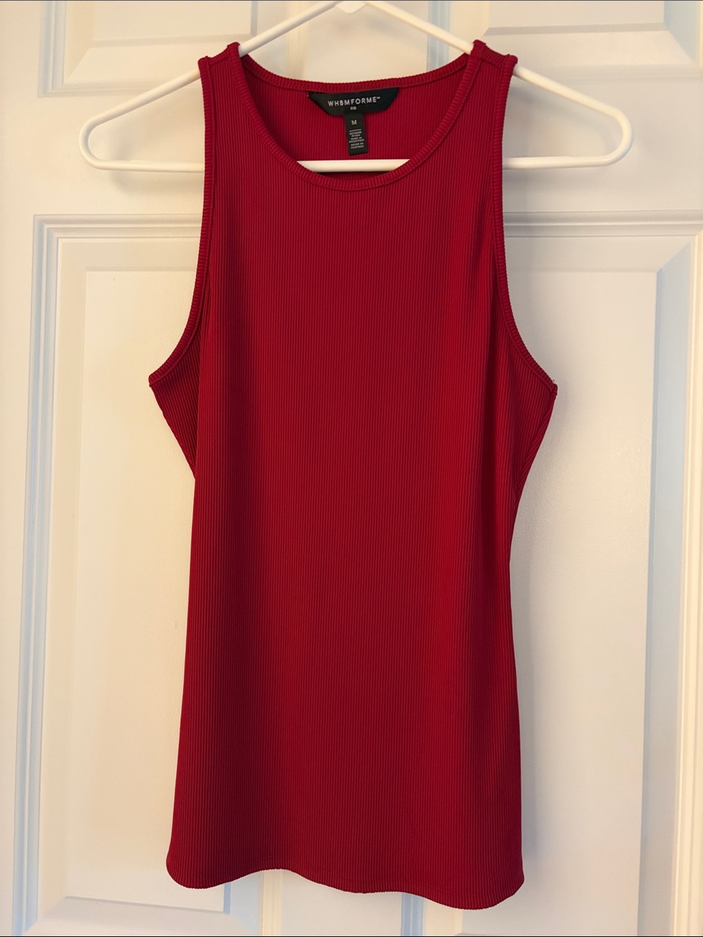 NWOT- White House Black Market Red Ribbed Tank